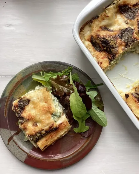 An Inspired Dish for Layered Pasta with Summer Squash and Three Cheeses